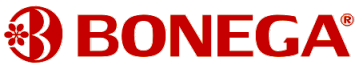 Červené logo BONEGA